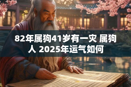 82年属狗41岁有一灾 属狗人 2026年运气如何