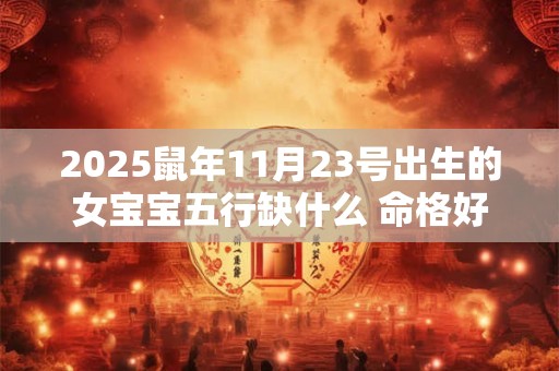 2025鼠年11月23号出生的女宝宝五行缺什么 命格好吗