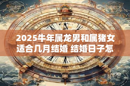 2025牛年属龙男和属猪女适合几月结婚 结婚日子怎么选 2025牛年属龙男和属猪女适合几月结婚 结婚日子怎么选