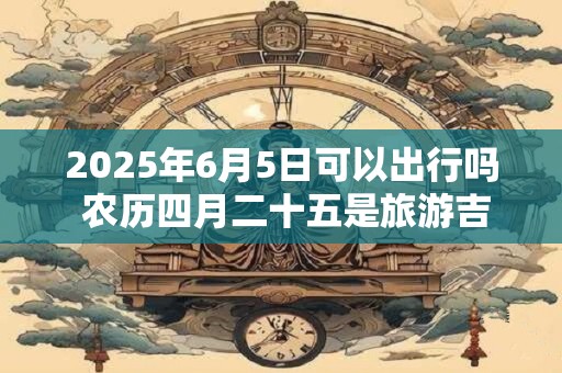 2025年6月5日可以出行吗 农历四月二十五是旅游吉日吗