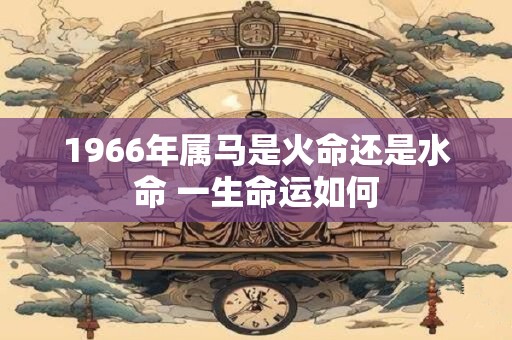 1966年属马是火命还是水命 一生命运如何