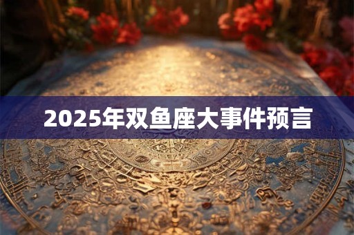 2025年双鱼座大事件预言
