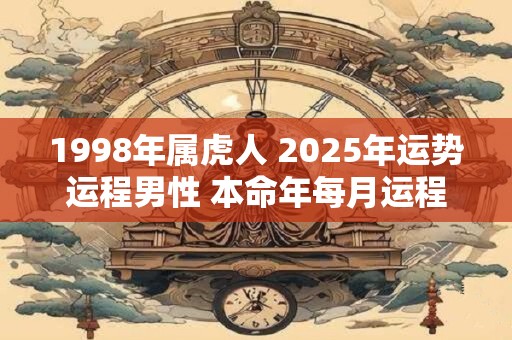 1998年属虎人 2025年运势运程男性 本命年每月运程