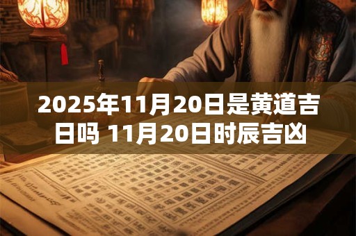 2025年11月20日是黄道吉日吗 11月20日时辰吉凶 2025年11月20日是黄道吉日吗 11月20日时辰吉凶