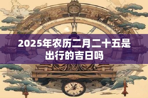 2025年农历二月二十五是出行的吉日吗 2025年农历二月二十五是出行的吉日吗