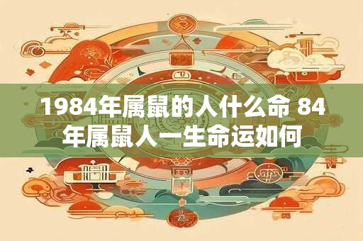 1984年属鼠的人什么命 84年属鼠人一生命运如何
