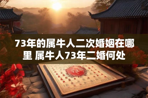 73年的属牛人二次婚姻在哪里 属牛人73年二婚何处 73年的属牛人二次婚姻在哪里 属牛人73年二婚何处