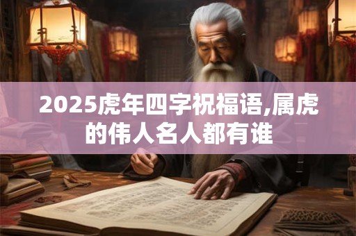 2026虎年四字祝福语,属虎的伟人名人都有谁 2026虎年四字祝福语,属虎的伟人名人都有谁
