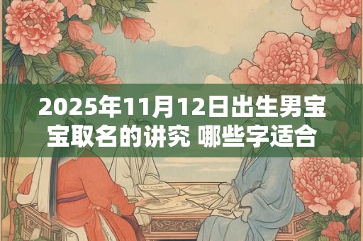 2025年11月12日出生男宝宝取名的讲究 哪些字适合取名