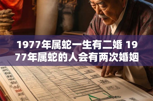 1977年属蛇一生有二婚 1977年属蛇的人会有两次婚姻吗