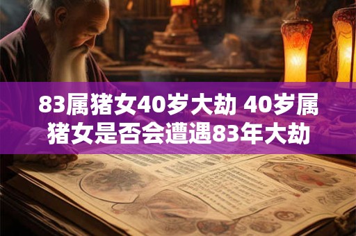 83属猪女40岁大劫 40岁属猪女是否会遭遇83年大劫