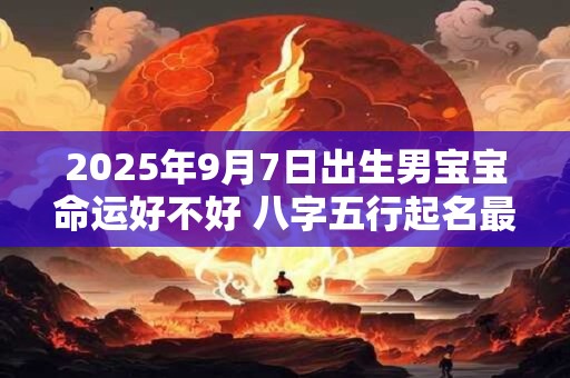 2025年9月7日出生男宝宝命运好不好 八字五行起名最全款