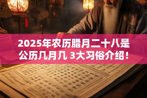 2025年农历腊月二十八是公历几月几 3大习俗介绍！