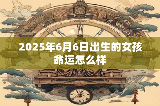 2025年6月6日出生的女孩命运怎么样