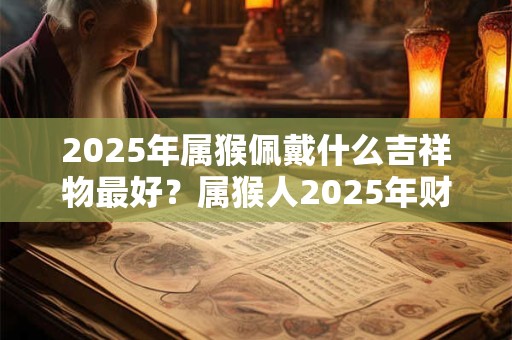 2025年属猴佩戴什么吉祥物最好？属猴人2025年财运如何？