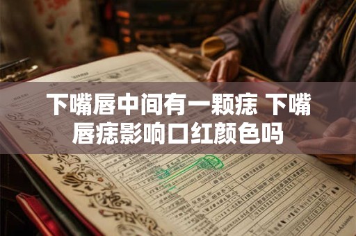 下嘴唇中间有一颗痣 下嘴唇痣影响口红颜色吗