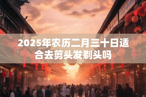 2025年农历二月三十日适合去剪头发剃头吗