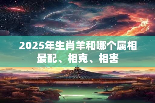 2025年生肖羊和哪个属相最配、相克、相害