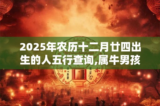 2025年农历十二月廿四出生的人五行查询,属牛男孩取名