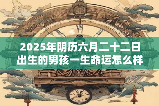2026年阴历六月二十二日出生的男孩一生命运怎么样 2026年阴历六月二十二日出生的男孩一生命运怎么样