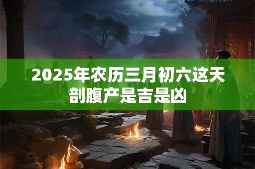 2025年农历三月初六这天剖腹产是吉是凶