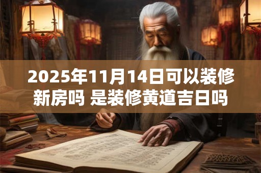 2025年11月14日可以装修新房吗 是装修黄道吉日吗
