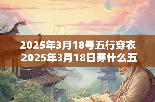2025年3月18号五行穿衣 2025年3月18日穿什么五行衣服好