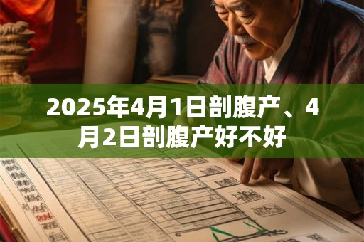 2025年4月1日剖腹产、4月2日剖腹产好不好