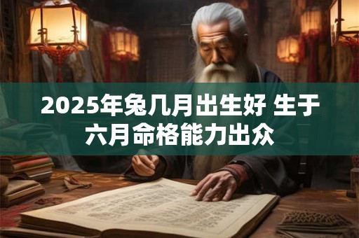 2025年兔几月出生好 生于六月命格能力出众