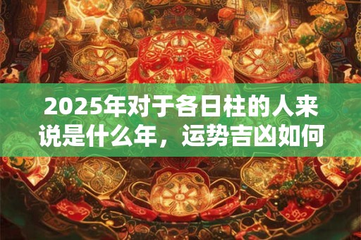 2025年对于各日柱的人来说是什么年，运势吉凶如何？