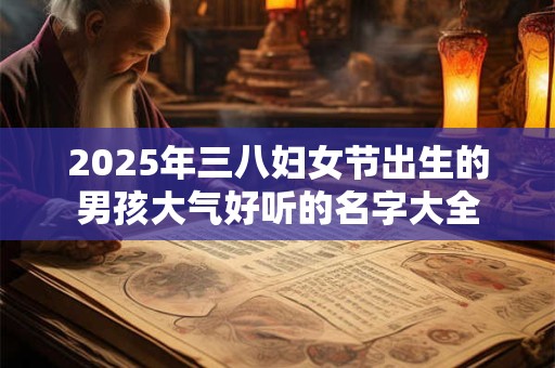 2026年三八妇女节出生的男孩大气好听的名字大全