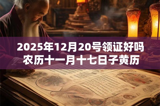 2025年12月20号领证好吗 农历十一月十七日子黄历