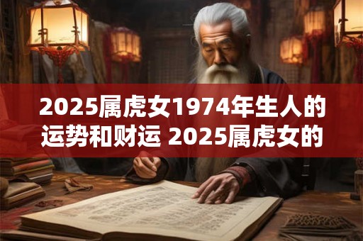 2025属虎女1974年生人的运势和财运 2025属虎女的运势财运如何