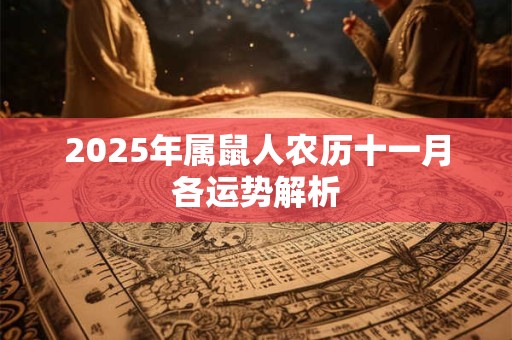 2025年属鼠人农历十一月各运势解析