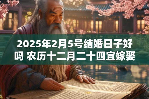 2025年2月5号结婚日子好吗 农历十二月二十四宜嫁娶吗