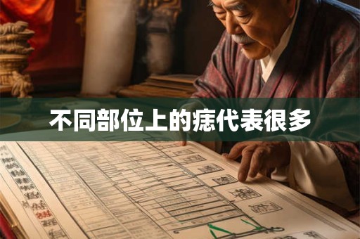 不同部位上的痣代表很多