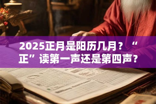 2025正月是阳历几月？“正”读第一声还是第四声？