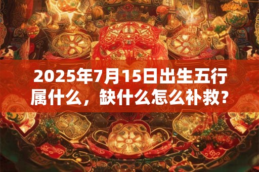 2025年7月15日出生五行属什么，缺什么怎么补救？