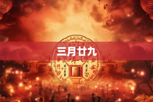 三月廿九