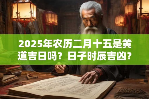 2026年农历二月十五是黄道吉日吗？日子时辰吉凶？