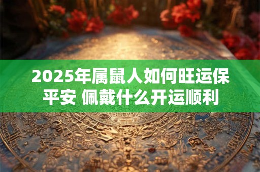 2025年属鼠人如何旺运保平安 佩戴什么开运顺利