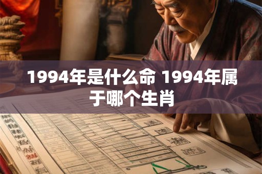 1994年是什么命 1994年属于哪个生肖