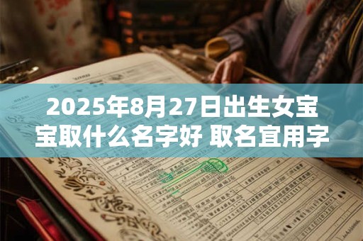 2025年8月27日出生女宝宝取什么名字好 取名宜用字