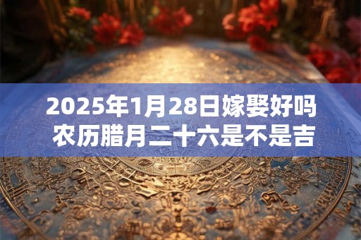 2025年1月28日嫁娶好吗 农历腊月二十六是不是吉日