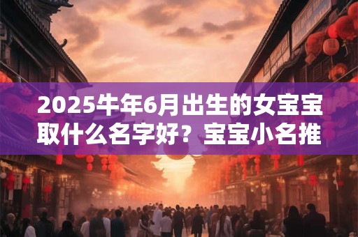 2025牛年6月出生的女宝宝取什么名字好？宝宝小名推荐