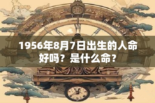 1956年8月7日出生的人命好吗？是什么命？