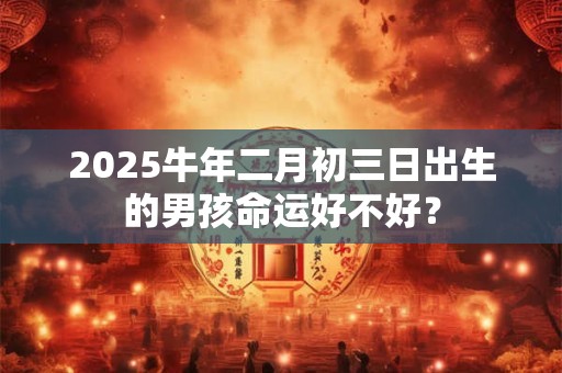 2025牛年二月初三日出生的男孩命运好不好? 2025牛年二月初三日出生的男孩命运好不好?