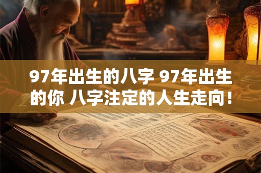 97年出生的八字 97年出生的你 八字注定的人生走向！