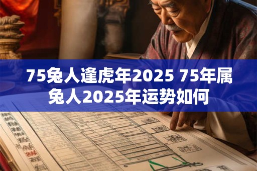 75兔人逢虎年2025 75年属兔人2025年运势如何 75兔人逢虎年2025 75年属兔人2025年运势如何