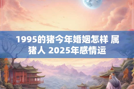 1995的猪今年婚姻怎样 属猪人 2025年感情运